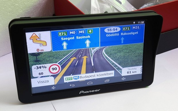 7 Col Pioneer Navigáció Android 16GB GPS Truck Kamion 2024