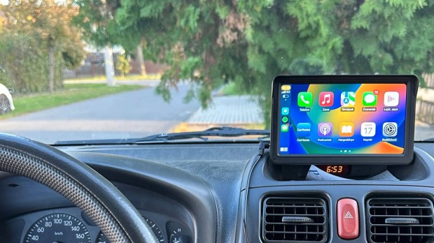 7 Col vezeték nélküli Carplay Mirrorlink Android autó Szélvédőre