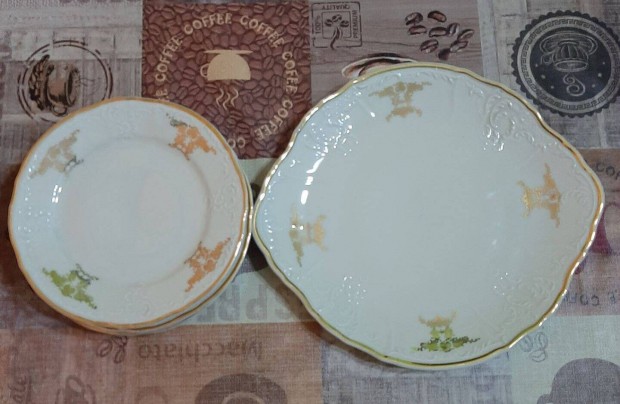 7 Részes Retro Csehszlovák süteményes-szendvicses klt eladó