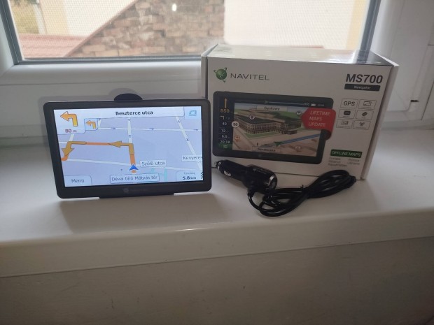 7" Navitel GPS navigáció Igo Primo 2025. Magyaro. térkép kamionos is