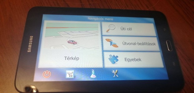 7" autós gps navigáció friss térképekkel eladó