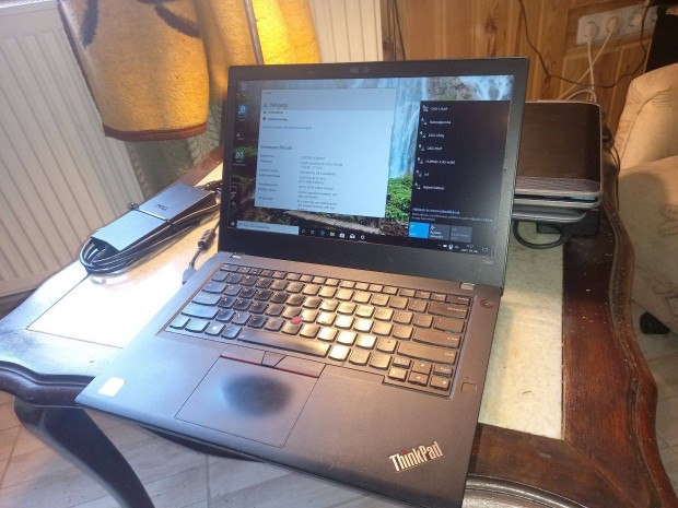7. generációs Core i5 Thinkpad T480 kamerás laptop, 8 GB, 128 SSD, 2 H