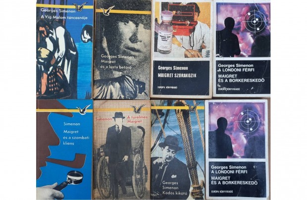 7 darab Georges Simenon, Maigret knyv elad