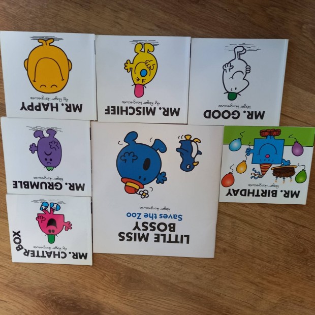 7 db Mr Men angol nyelv gyerekkonyv