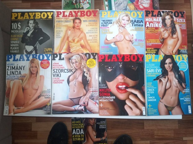 7 db Playboy magazin vegyesen