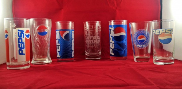7 db Retro Pepsi pohr 90-es s 2000-es vek | Gyjtknek