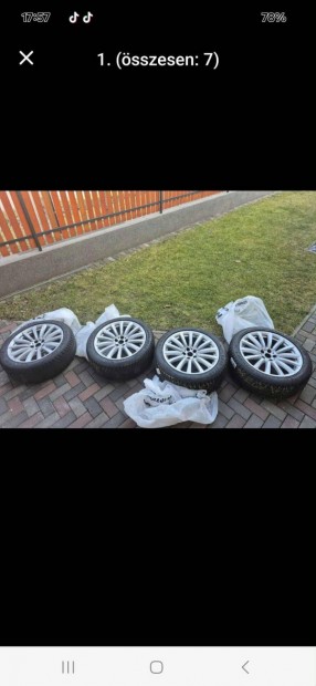 7-es BMW gyri 19" 5x112 ET 27 alufelni tligumival VW is j!