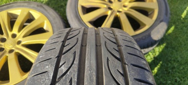 7x17" 5x100 et55 gyári Subaru alufelni nyári gumival