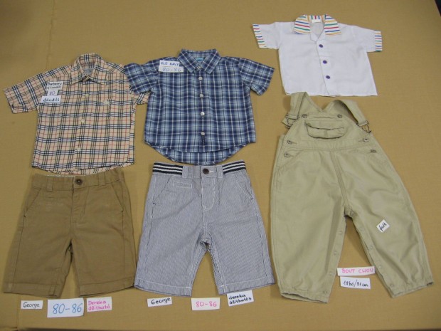 80-86-os kisfi nyri ruhacsomag, tntt ingek, George rvidnadsg stb
