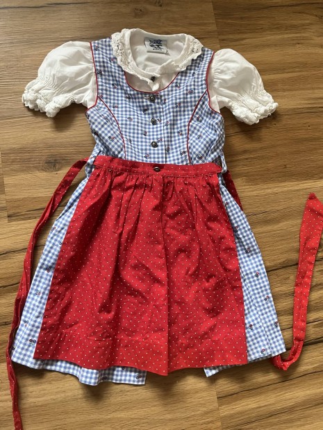 80-as kk kocks Kislny Dirndl ruha blzzal