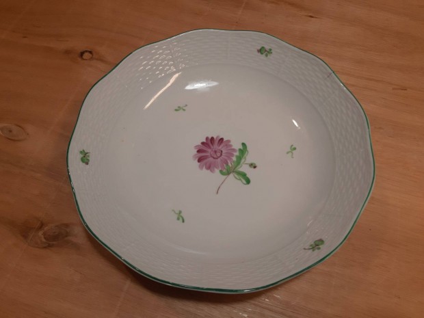 80 éves őszirózsás főzelékes tál - régi Herendi porcelán