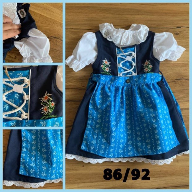 86/92-es Kislny Dirndl ruhk