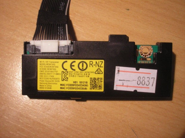 8837 Samsung UE55NU7400 wifi modul WCM730Q BN59-01264B BN59-01264A