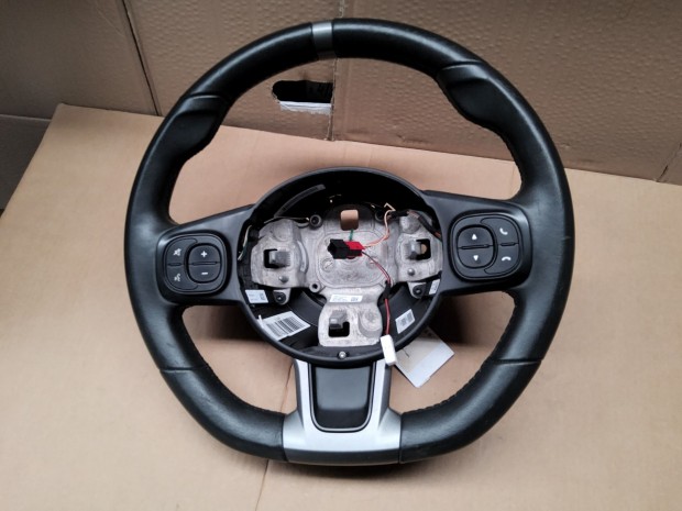 89773 Abarth 500, Fiat 500 2015- Fekete multikormányos bőr