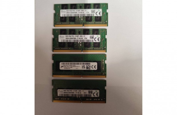 8GB Laptop DDR4 Ram memria Egyben Elad!