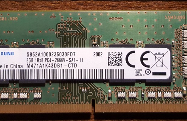8Gb DDR4 RAM Samsung