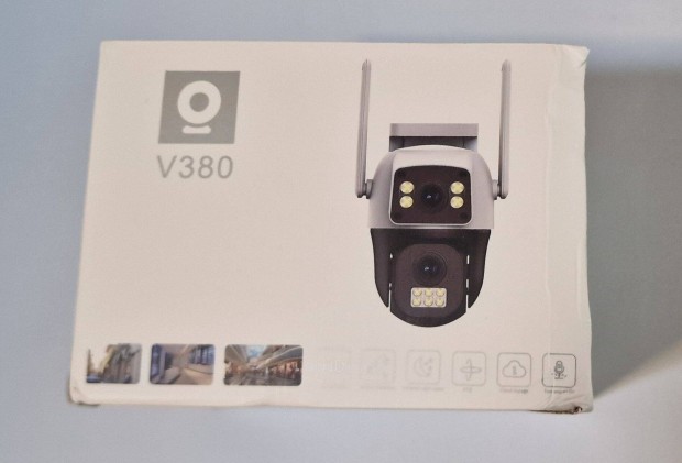 8MP 4G SIM-kártyás Ptz IP kültéri kamera 2 lencsés emberi érzékeléssel