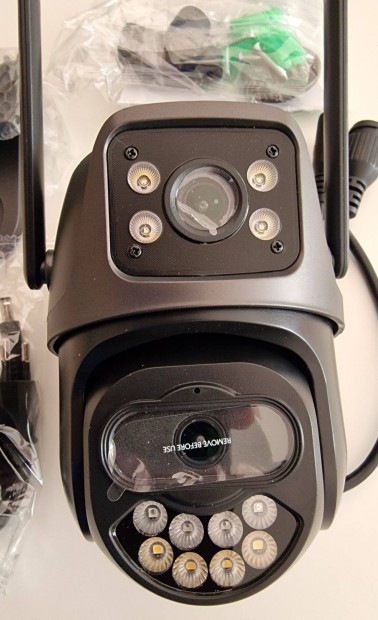 8MP Wifi Ptz 2 lencsés 4K kültéri IP kamera automatikus követés