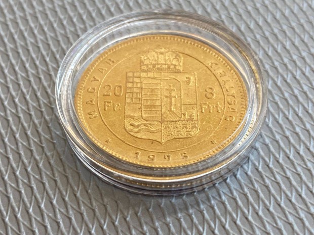 8 Forint 1876 KB arany rme