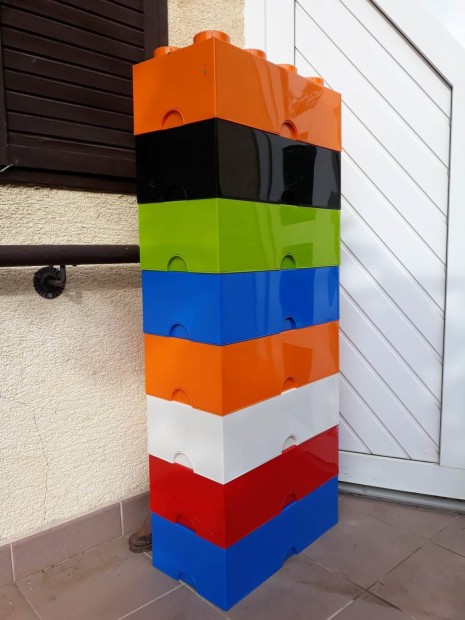 8 btyks (nagymret) LEGO trolkocka (doboz)
