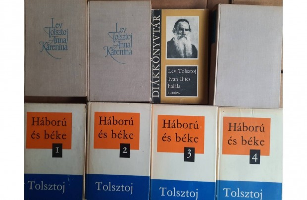 8 darab Tolsztoj knyv elad