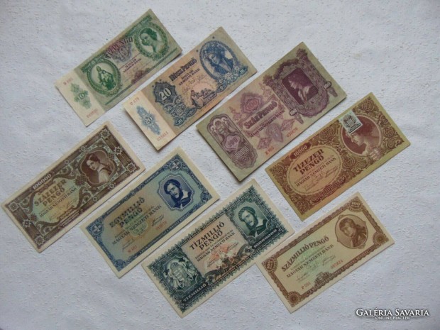 8 darab szp ropogs peng bankjegy LOT ! 01