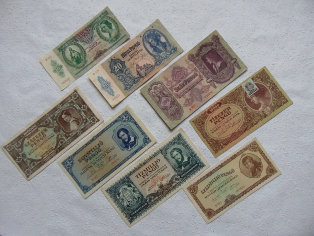 8 darab szp ropogs peng bankjegy LOT !!! 01