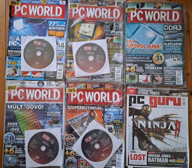 8 db PC magazin: Pc World, PC Guru, Chip