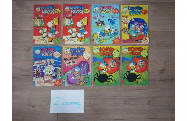 8 db ( 1995 ) Donald kacsa képregény magazin újság eladó - 2. csomag