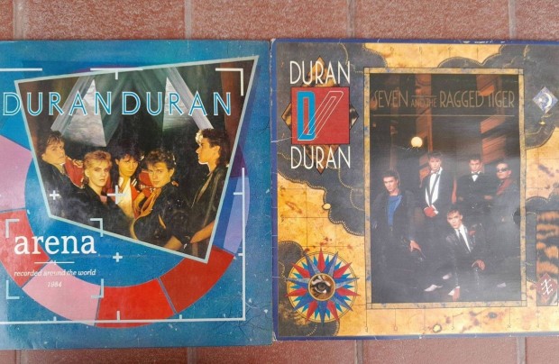8 db vinyl LP bakelit lemez, Duran Duran, Beatles, Alphaville, stb