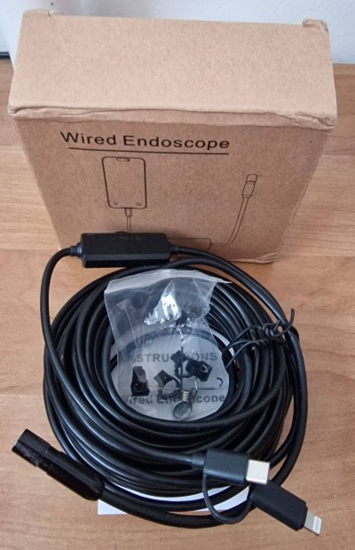 8 mm /5m endoszkóp Android és iphone-hoz / IOS okostelefonhoz