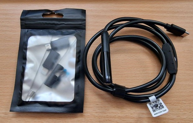 8 mm / 1 m hosszú endoszkóp kamera Android és iphone-hoz / IOS okostel