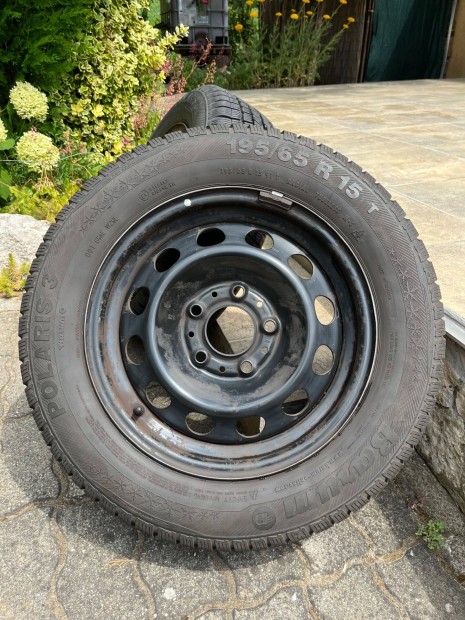 8 mm minta! 195/65 R15 Barum Polaris 3 tligumi, BMW lemezfelnik