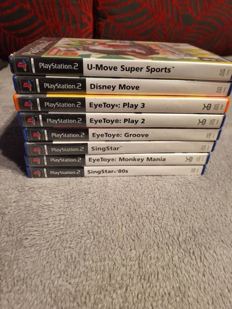8db Ps2 eyetoy játék