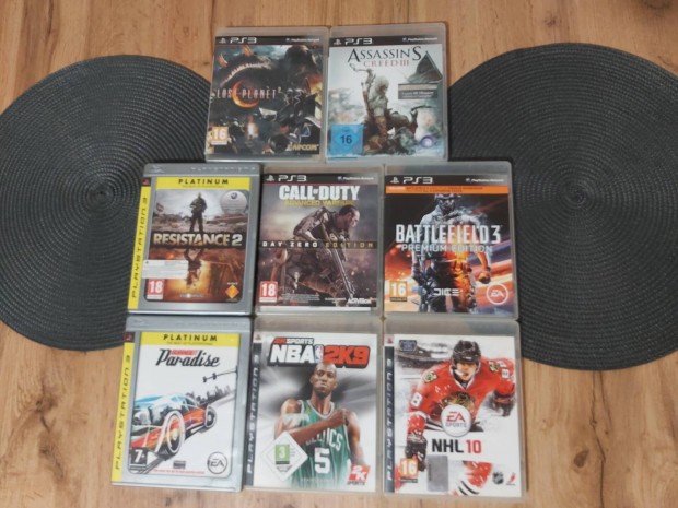 8db Ps3 Playstation 3 Eredeti Jtklemez Egyben 