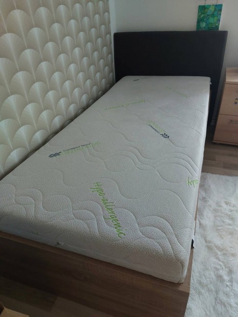 90×200 5 zónás hideghab matrac (18cm) ágykerettel és ágyráccsal