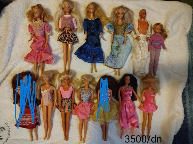 90-es vekbeli Mattel Barbie babk szp llapotban