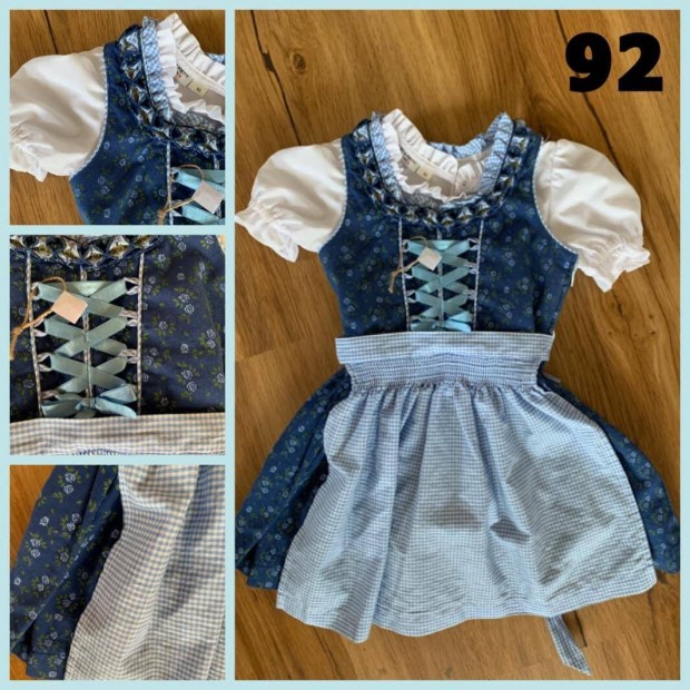 92-es kk Kislny Dirndl ruha blzzal