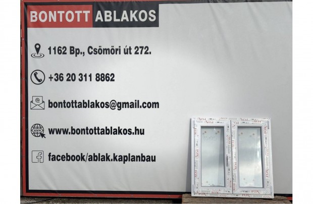 95x95 cm m�ret� �j m�anyag k�tsz�rny� ablak
