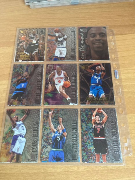 96-97 Fleer, Fleer metal, Upper Deck kosaras krtya