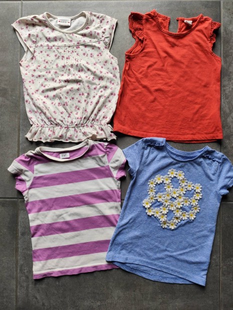 98-104-es Next, H&M, F&F és Nutmeg póló csomag