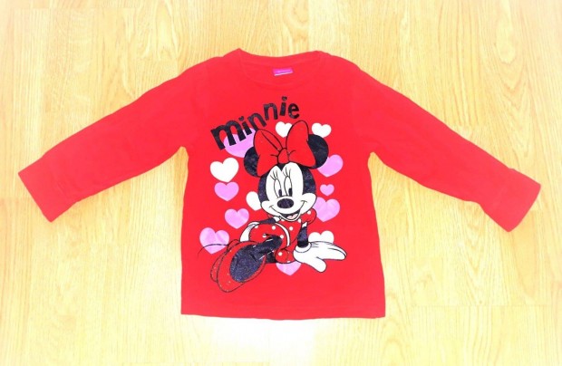 98/104 jszer cuki Disney csillog Minnie egr mints piros pl