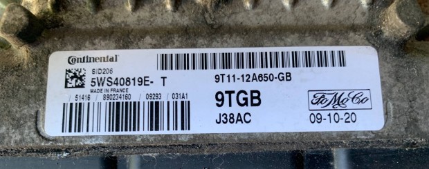 9T11-12A650-GB Ford Conect 1,8TDCI motorvezérlő komputer 2009-2014