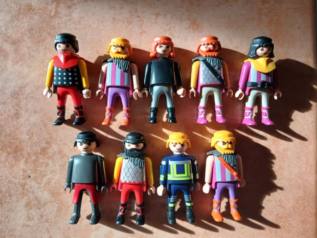 9 db Playmobil Geobra figura jtkfigura ltztets jtk