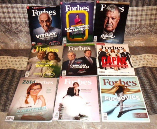9 db j Forbes magazinok