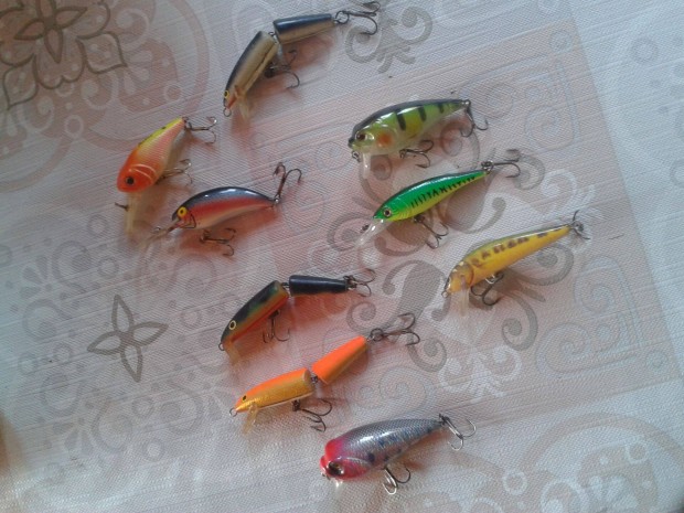 9db - Rapala, Salmi, Xzona. wobblerek csak egyben, de olcsn!