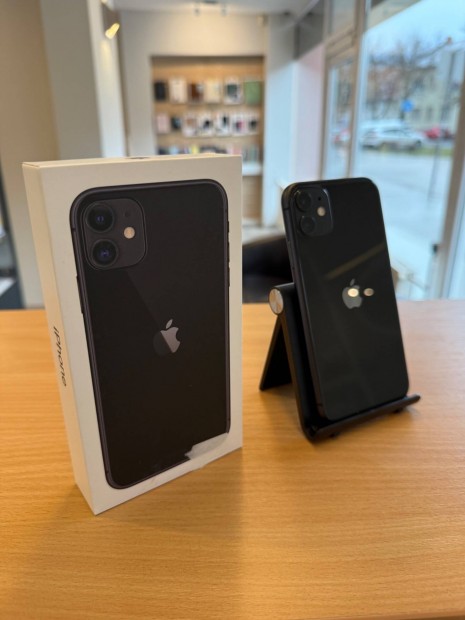 A14 Apple iphone 11 64GB Black Fekete Fggetlen Hasznlt