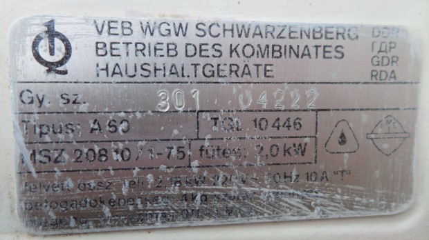 A60/61 VEB Wmw Schwarzenberg flautomata mosgp