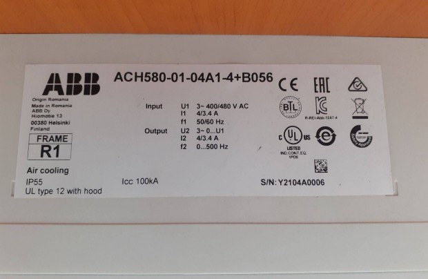 ABB ACH 580-01-04A1-4 frekvenciavlt