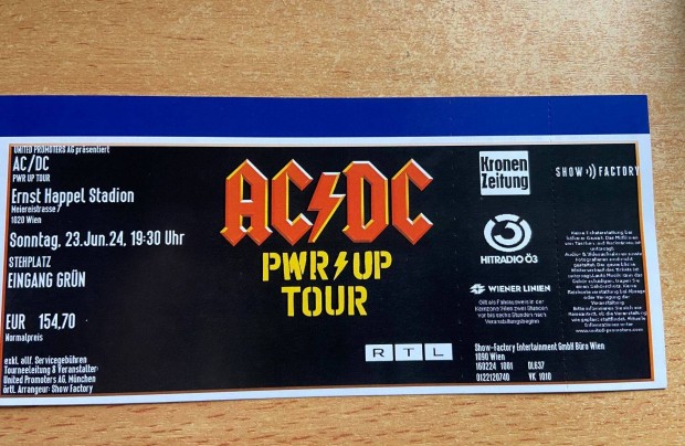 AC/DC 06.23- koncertre 3 db llhelyre szl jegy elad